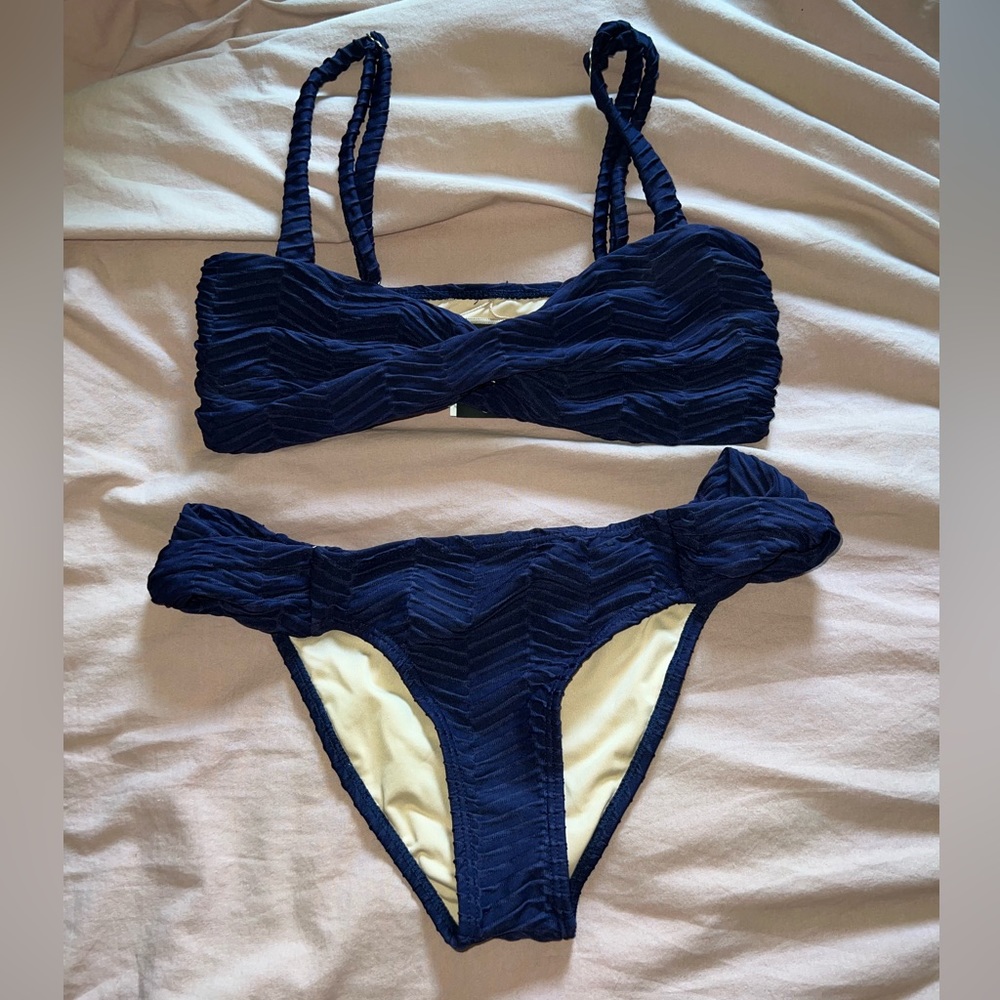 Cotton on Navy blue bikini set